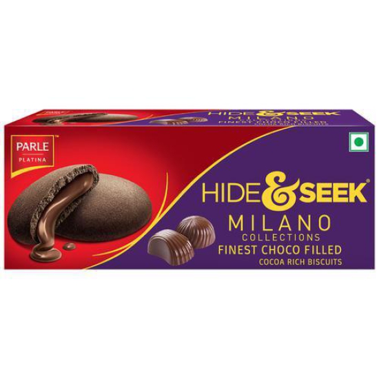 Parle Platina Hide & Seek Milano - Choco Filled Cocoa Rich Biscuits, 75 g