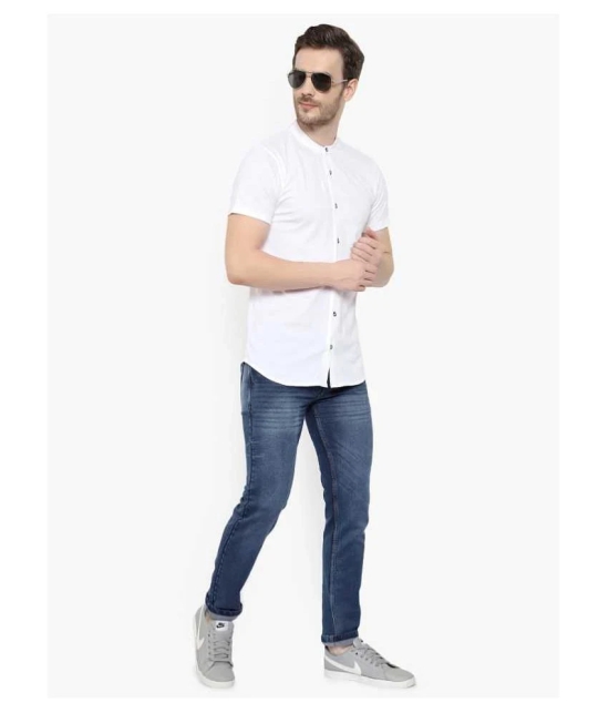 Glito Cotton Blend White Shirt Single - None