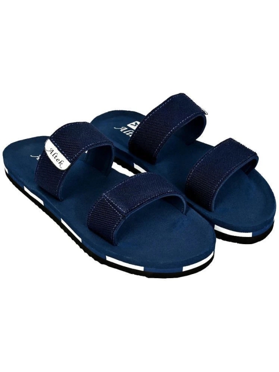 Altek Navy Mens Slide Flip Flop - None