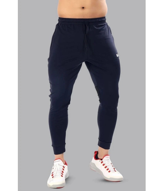 Fuaark - Navy Nylon Mens Sports Joggers ( Pack of 1 ) - None