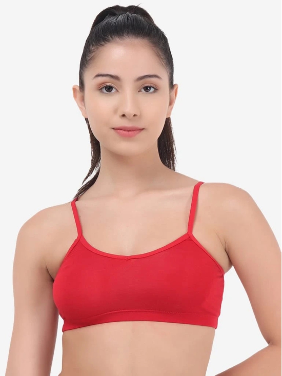 Slip-on Strapless Bra for Teenagers, Girls Beginners Bra Sports Cotton Non-Padded Stylish Crop Top Bra Full Coverage Seamless Non-Wired Gym Workout Training Bra for Kids (Pack of 3)