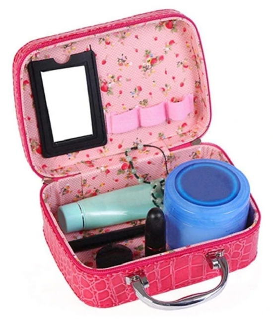 hi-lee Pink Travel  Cosmetic Bag