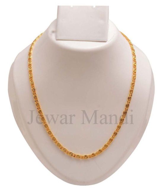 Jewar Mandi - Gold Plated Chain ( Pack of 1 ) - Golden