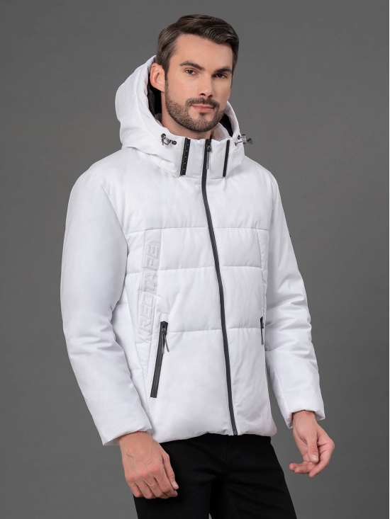 RedTape Hooded Jacket for Men | Padded & Detachable Hood | Enhanced Comfort