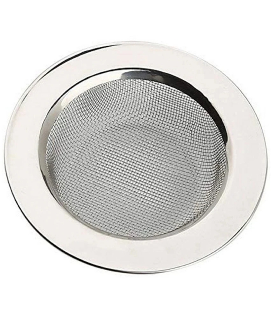 Home and Kitchen Stainless Steel Strainer (Pack of 1 )Drain Basin Basket Filter Stopper Drainer Sink Jali