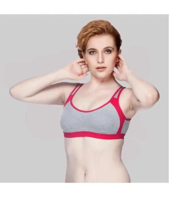 Kiran Enterprises Pack of 2 Cotton Non Padded Womens Everyday Bra ( Multicolor ) milach sport bra - None