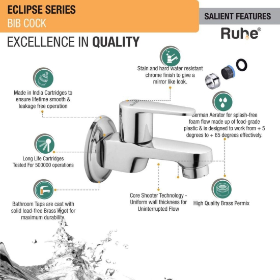 Eclipse Bib Tap Brass Faucet- by Ruhe®