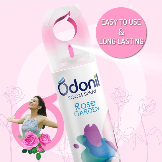 Odonil Room Air Freshner Spray, Rose Fresh - 220 ml