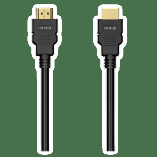 Croma 2.0 Type A to 2.0 Type A HDMI Cable (Support 4K & 3D Video, Black)