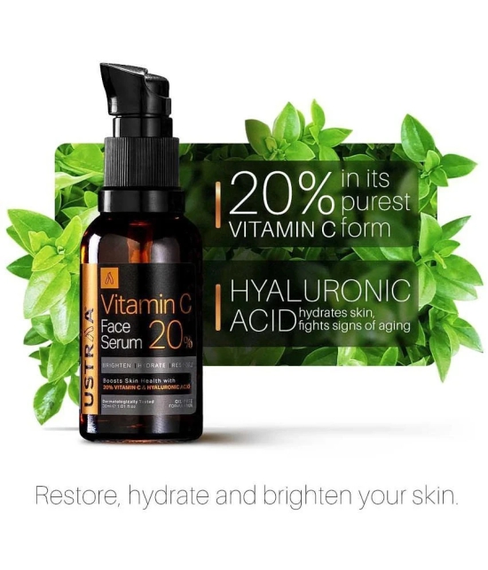 Ustraa 20% Vitamin C Face Serum with Hyaluronic Acid - 30 ml