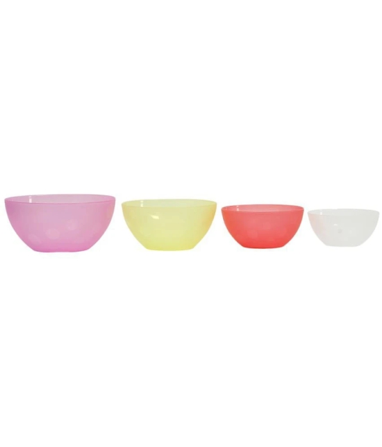 Jaypee Plus Plastic Mixing Bowl 4 Pc - Multicolor