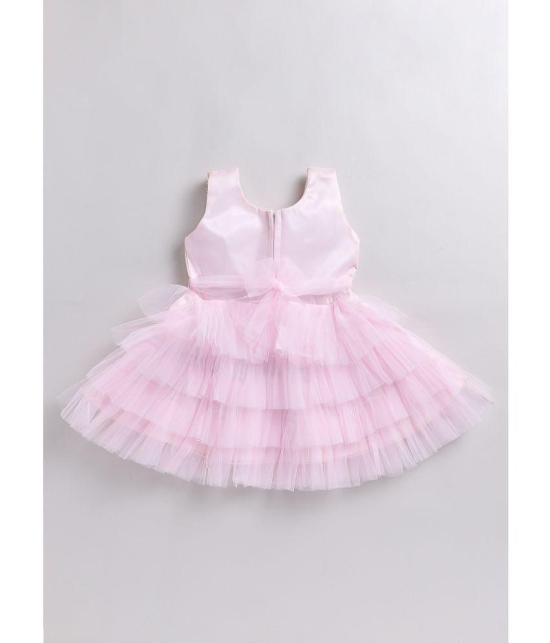 SmartRAHO - Pink Polyester Blend Baby Girl Frock ( Pack of 1 ) - None