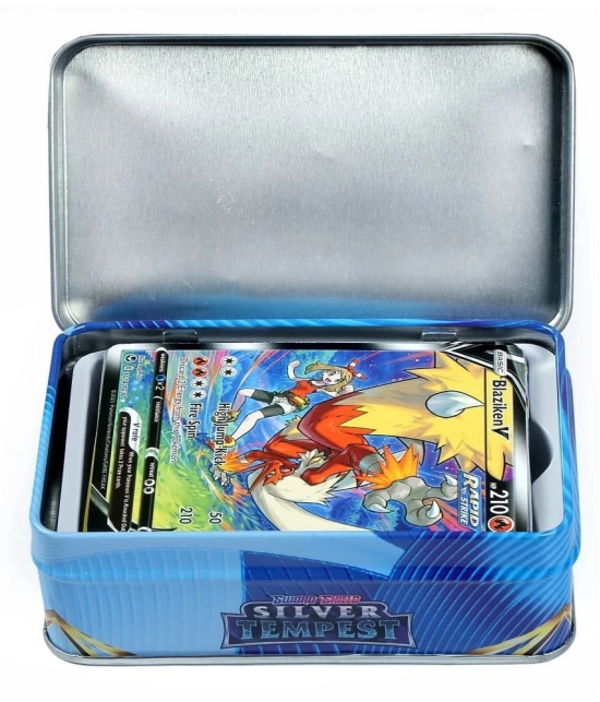 sevriza Mini Poke-Moon FUSION STRIKE Totally Surprising Card in Attractive Metal Tin Box