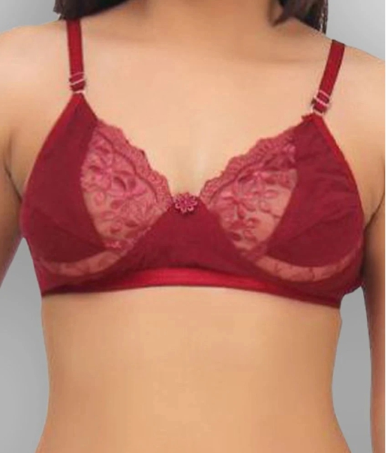 TCG Maroon Lace Bra & Panty Set - 28