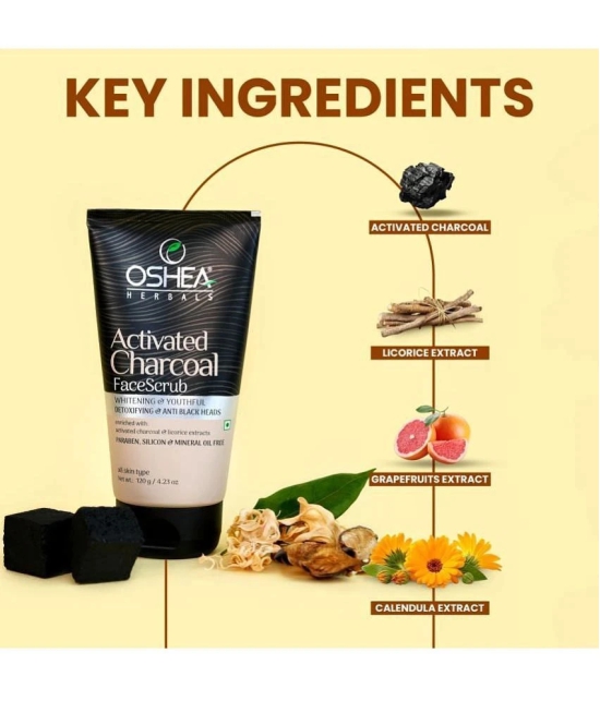 Oshea Herbals Activated Charcoal Face Scrub 120Grams