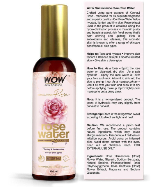 WOW Skin Science - Daily Care Skin Toner For All Skin Type ( Pack of 1 )