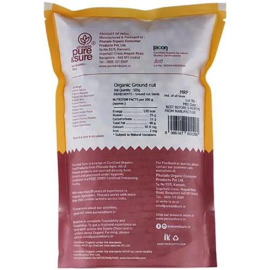 Phalada Organic Ground Nut, 500 Gm