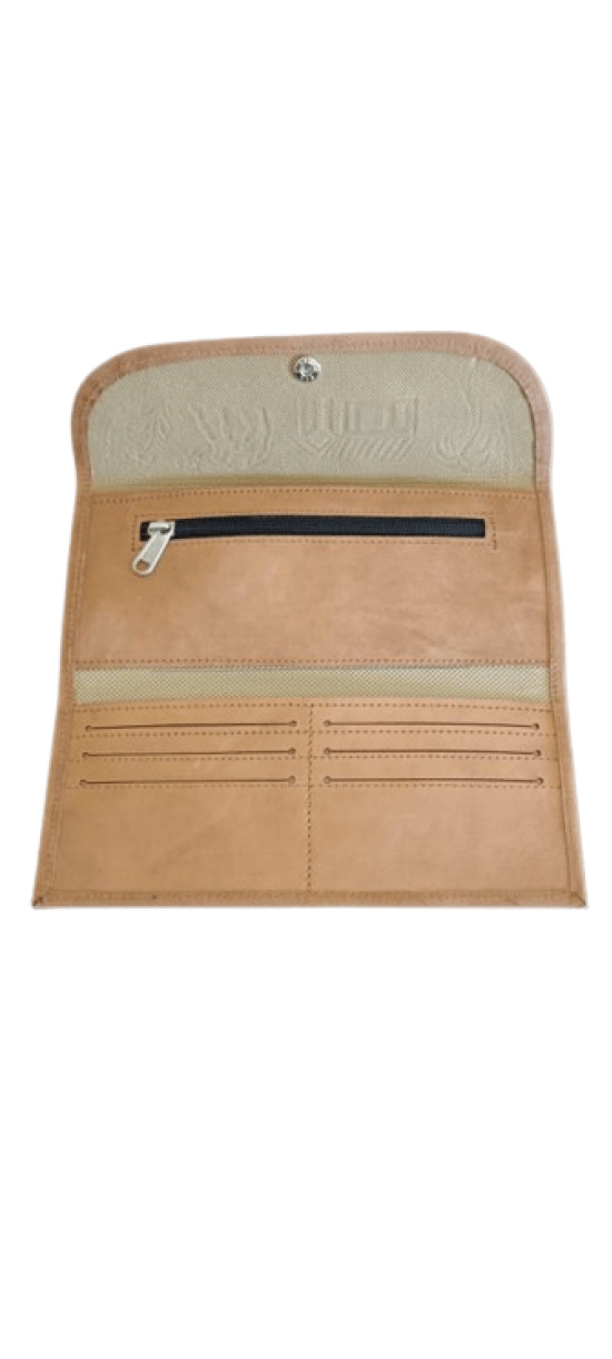 Ganpati Enterprise  Women Leather Wallet Clutch Purse Card Holder Brown Color