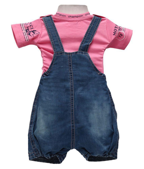 Balloons Multicolor Denim Rompers - 0-6 Months