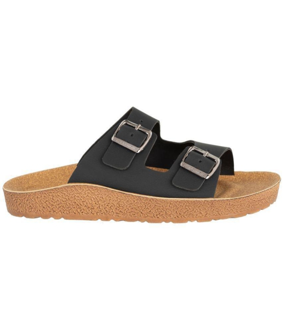 Aerowalk Black Men's Slide Flip Flop - None