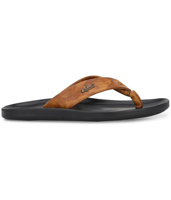 Leeport Beige Mens Slide Flip Flop - None