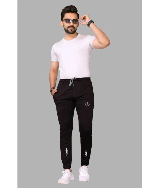 Anand Multicolor Lycra Mens Joggers ( Pack of 2 ) - None