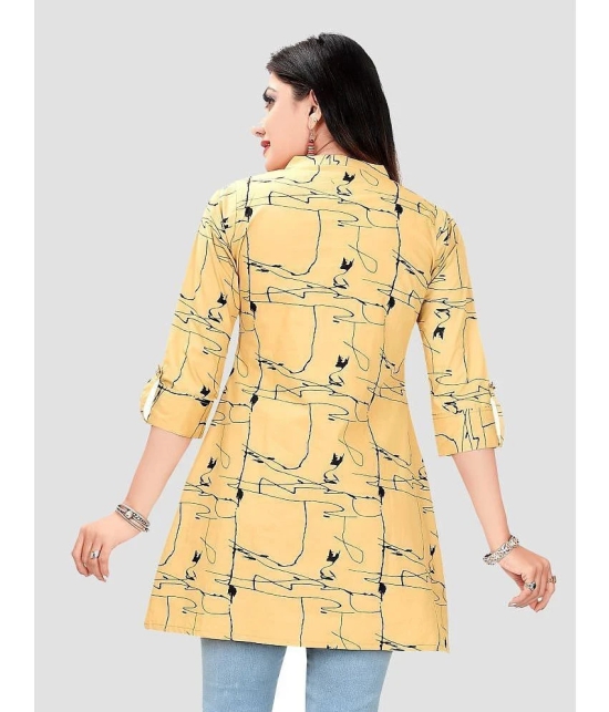 Meher Impex - Mustard Rayon Womens Straight Kurti ( Pack of 1 ) - None