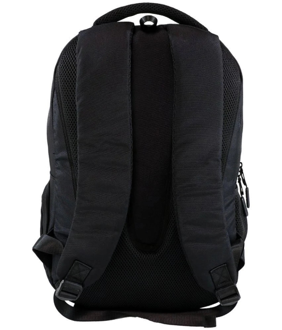 mikebags 22 Ltrs Black Polyester College Bag - Black