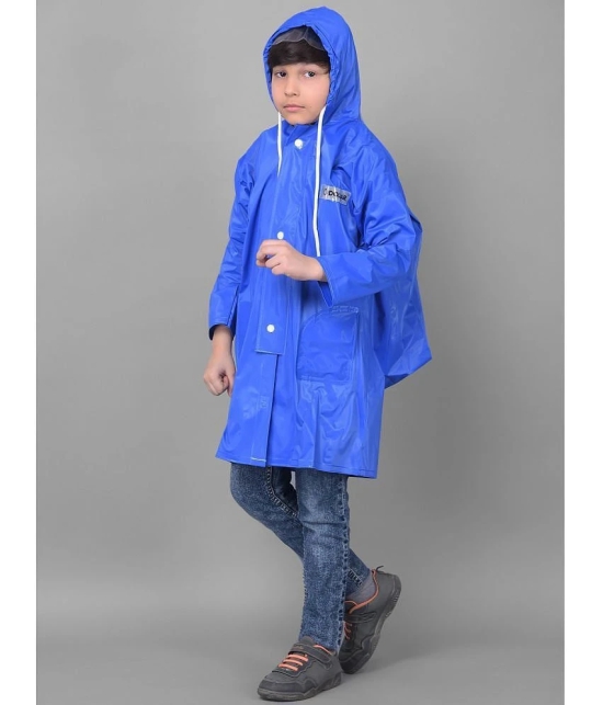 Dollar Rainguard Kids PVC Full Sleeve Solid Raincoat With Adjustable Hood and Pocket - None