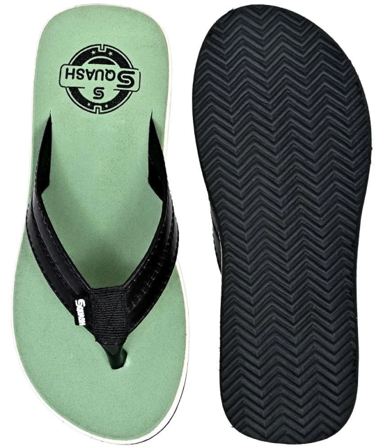 Squash - Green Mens Thong Flip Flop - None