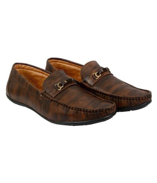 SHOES KINGDOM Brown Loafers - 12