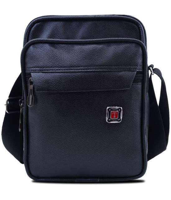 Brandroot - Black Solid Messenger Bag - Black