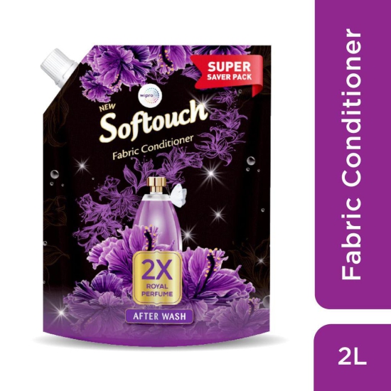 Softouch Fabric Conditioner 2X Royal Perfume 2L|SUPER SAVER PACK | Suitable for All Clothes