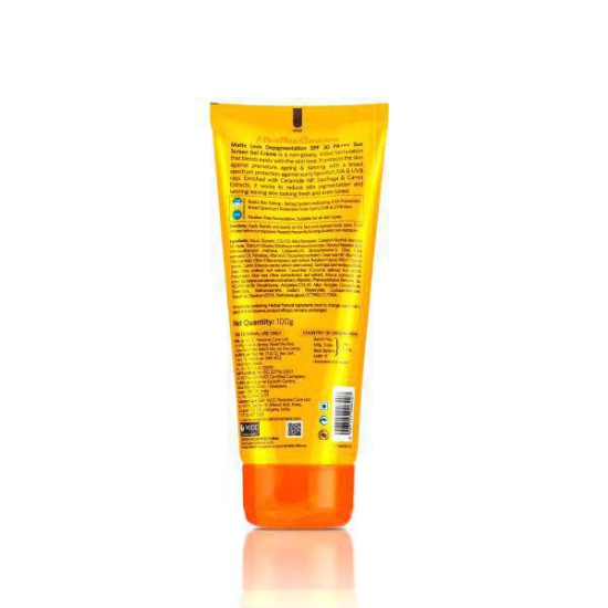 VLCC Matte Look SPF 30 PA ++ Sunscreen Gel Cram - 100 g with 25 g Extra