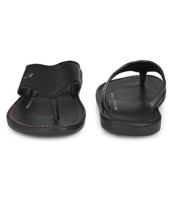 Leeport Black Flip Flops - 8