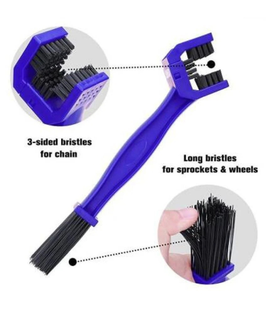 Motorcycle/Cycle Chain Cleaner Brush (Blue)