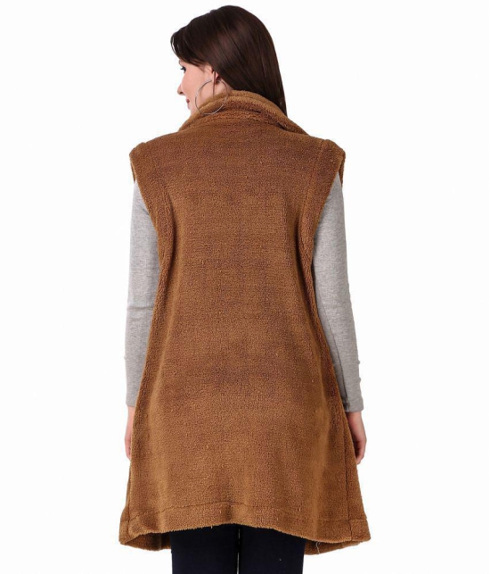 PPTHEFASHIONHUB Fleece Womens Shrugs - Brown ( ) - None