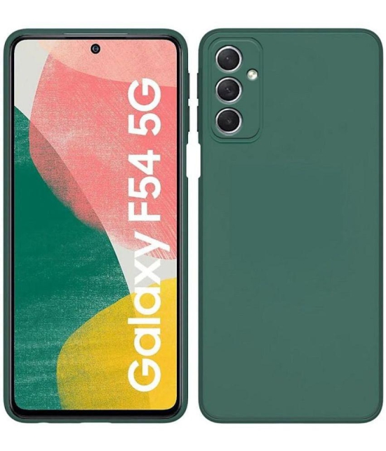 Case Vault Covers - Silicon Soft cases Compatible For Silicon Samsung Galaxy F54 5G ( Pack of 1 ) - Green