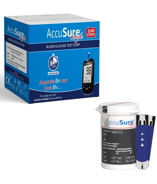 ACCUSURE Simple (2x50) Strips 100 Test Strips