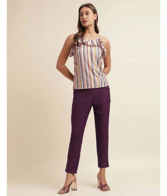 Selvia Multicolor Striped Pant Top Set - None