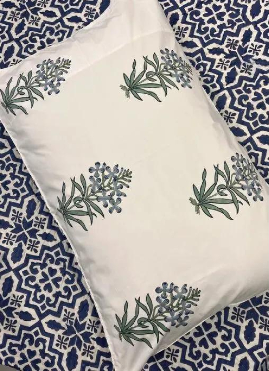 Hand Block Cotton Bedsheet | Nisha Bedsheet-Super King