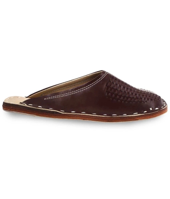 Apratim Brown Mens Mule - None