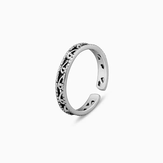 Oxidised Silver Grace Toe Ring