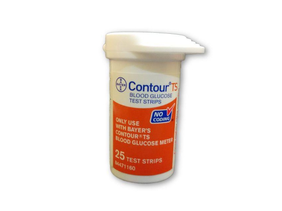 Bayer Contour TS 25 Strips Without Box Expiry: Apr 2022