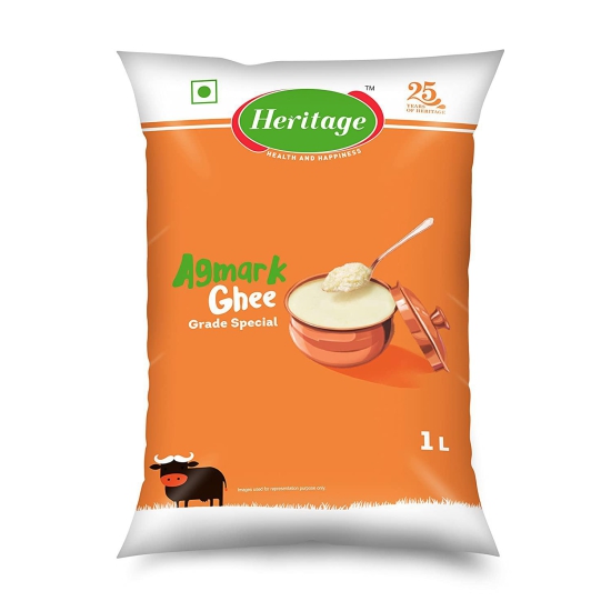 Heritage Ghee - (Buffalo Milk Ghee ) 1L Pouch