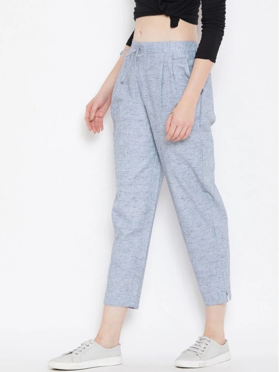 Women Blue Relaxed Trousers