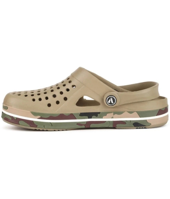 Aqualite - Khaki Mens Clogs - None