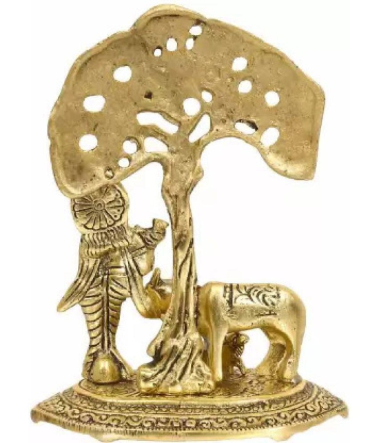 DvR ClicK - Brass Lord Krishna 18 cm Idol