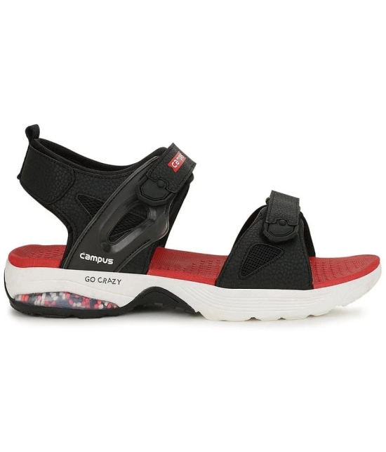 Campus - Black Mens Floater Sandals - None