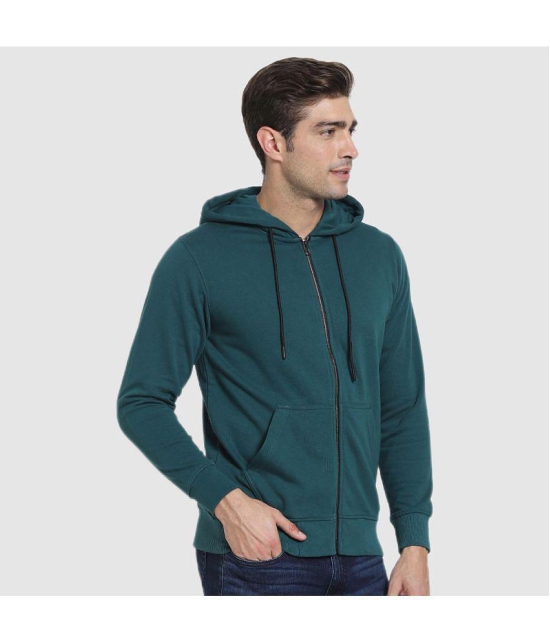 Bewakoof - Green Fleece Regular Fit Mens Sweatshirt ( Pack of 1 ) - None